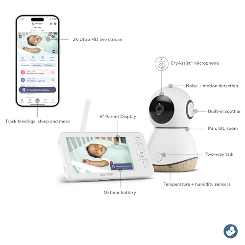 Maxi-Cosi See Pro 360 CryAssist translates cries for quicker caregiving.