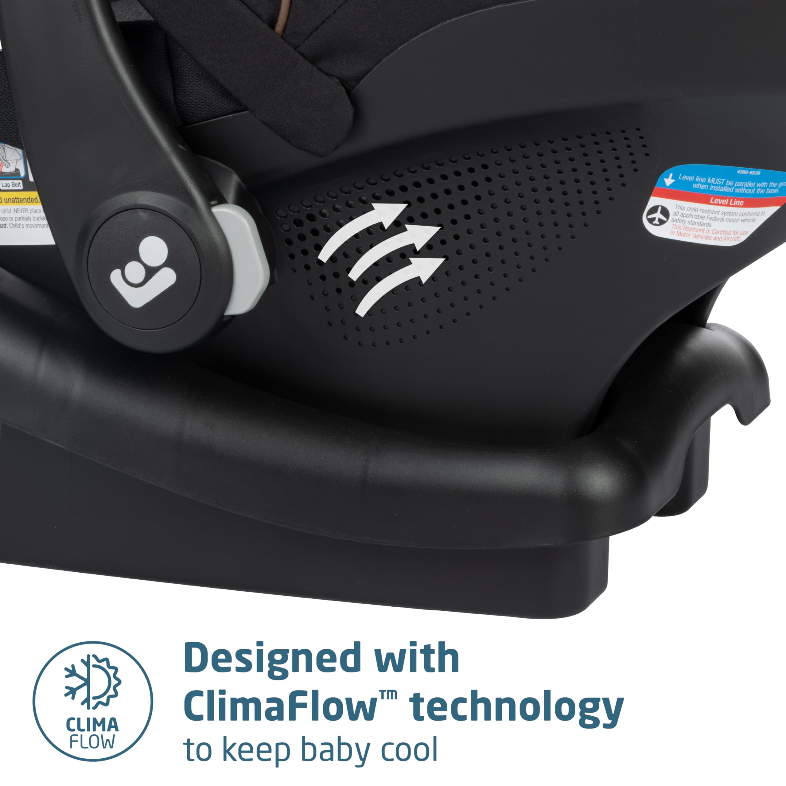 Maxi-Cosi Zelia Luxe adjustable-height handlebar for comfortable strolls.
