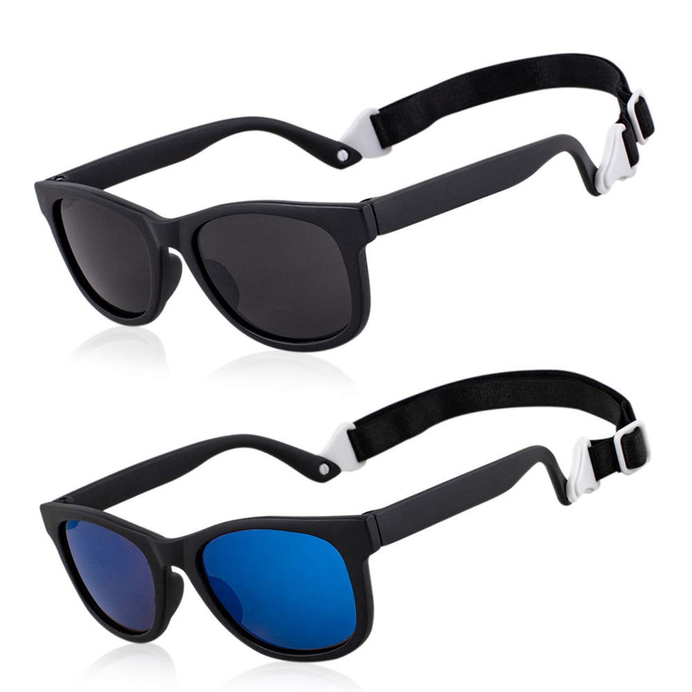 MAXJULI baby sunglasses adjustable-strap secure fit for 0-24 month olds during sunny outings