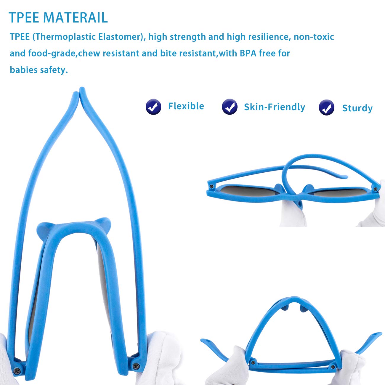 MAXJULI adjustable strap demonstrates easy size customization for 0–24 months.