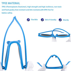 MAXJULI adjustable strap demonstrates easy size customization for 0–24 months.