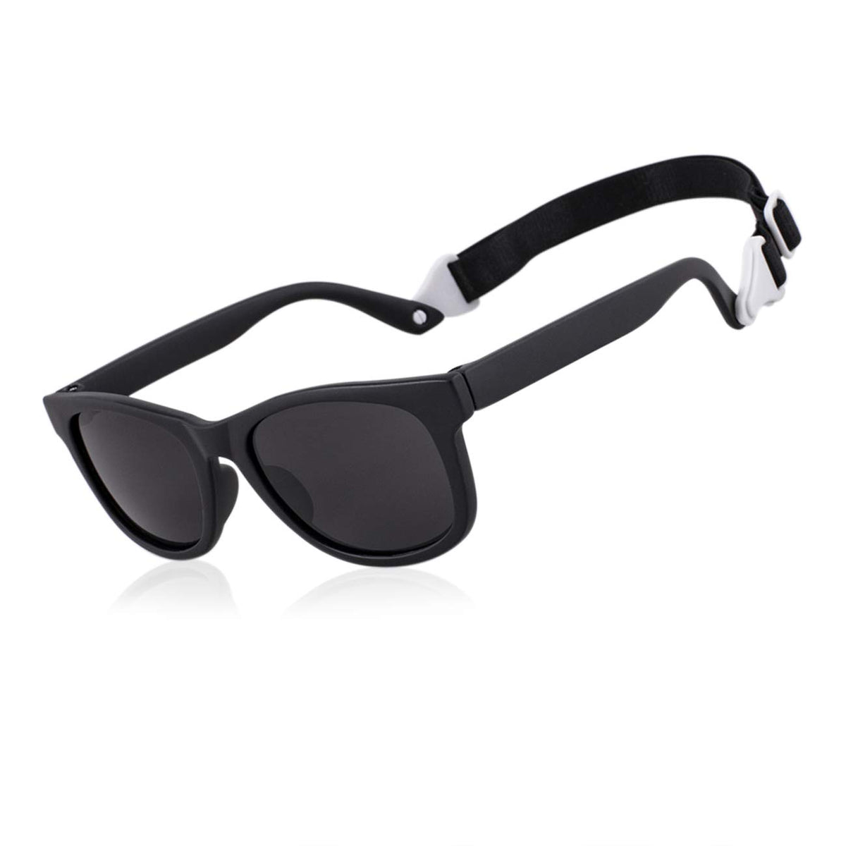 MAXJULI baby sunglasses with soft frames for gentle wear.