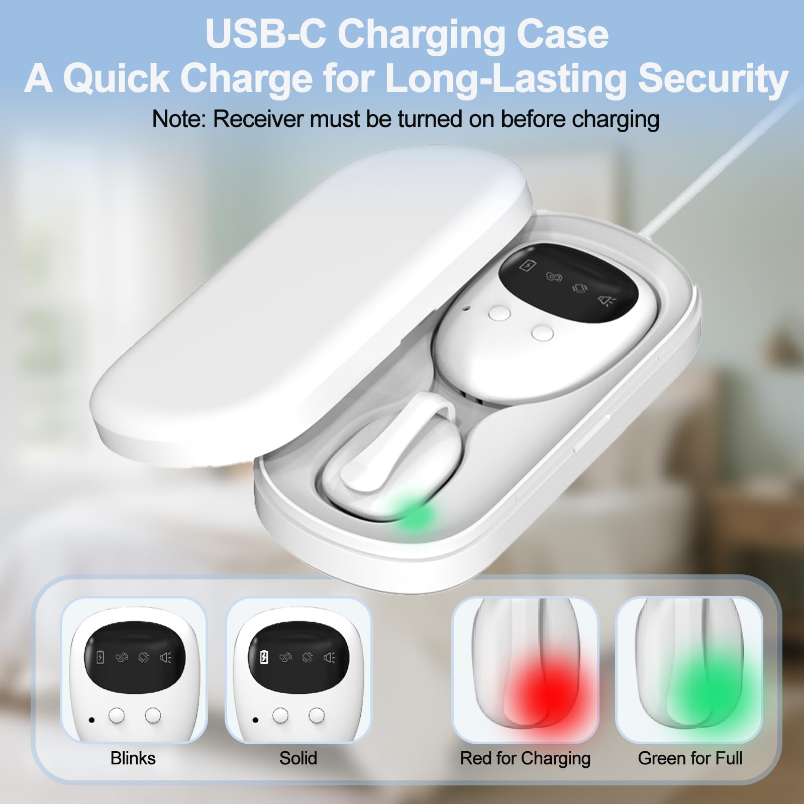 Mini sensor clip attaches to underwear for accurate nocturnal readings.