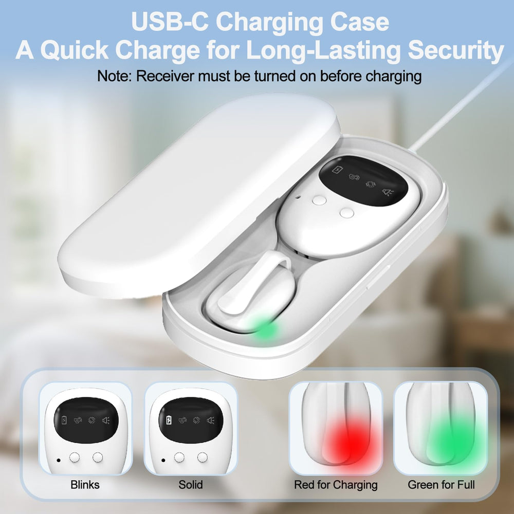 Mini sensor clip attaches to underwear for accurate nocturnal readings.