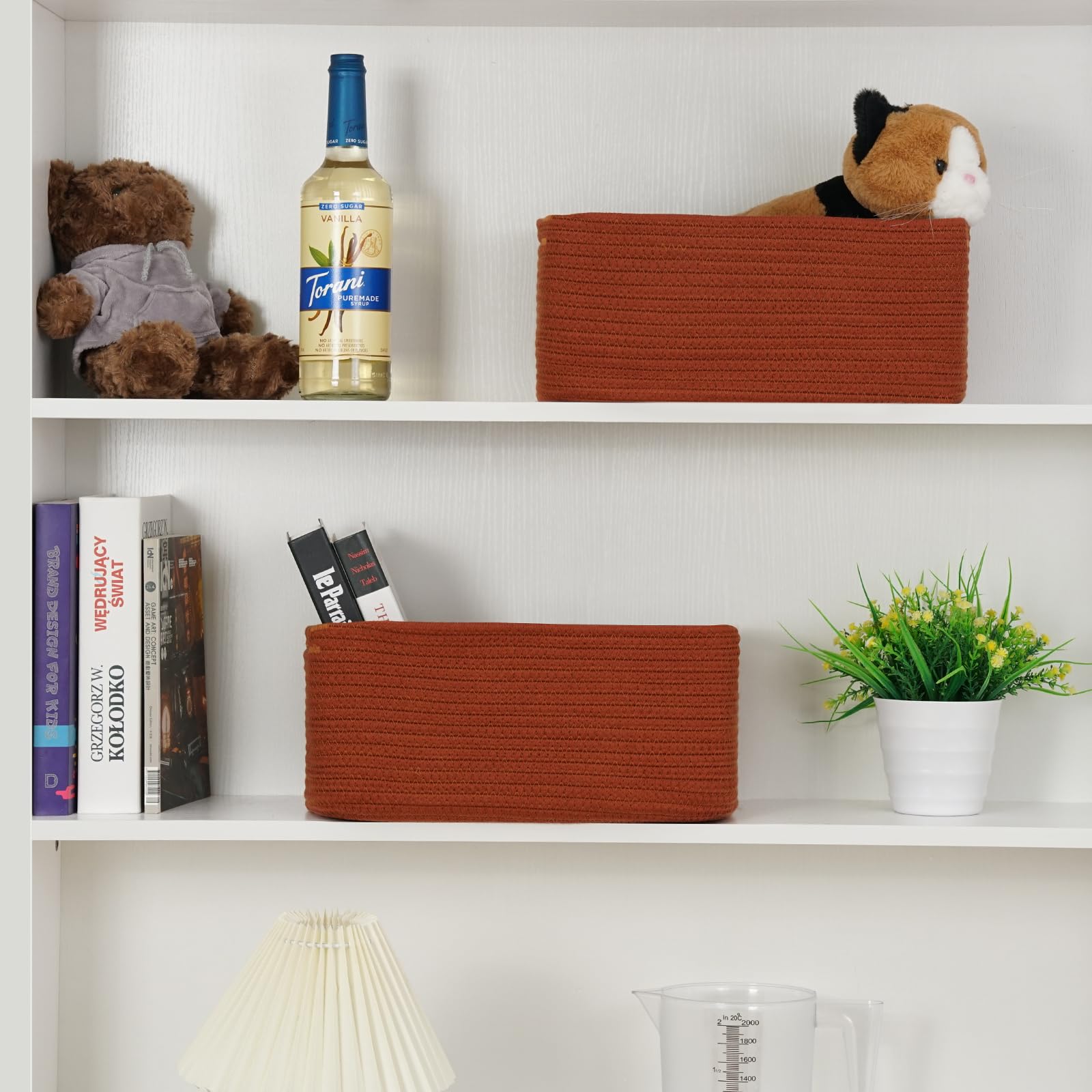 Maxuni cube decorative bin adds charm to any room.
