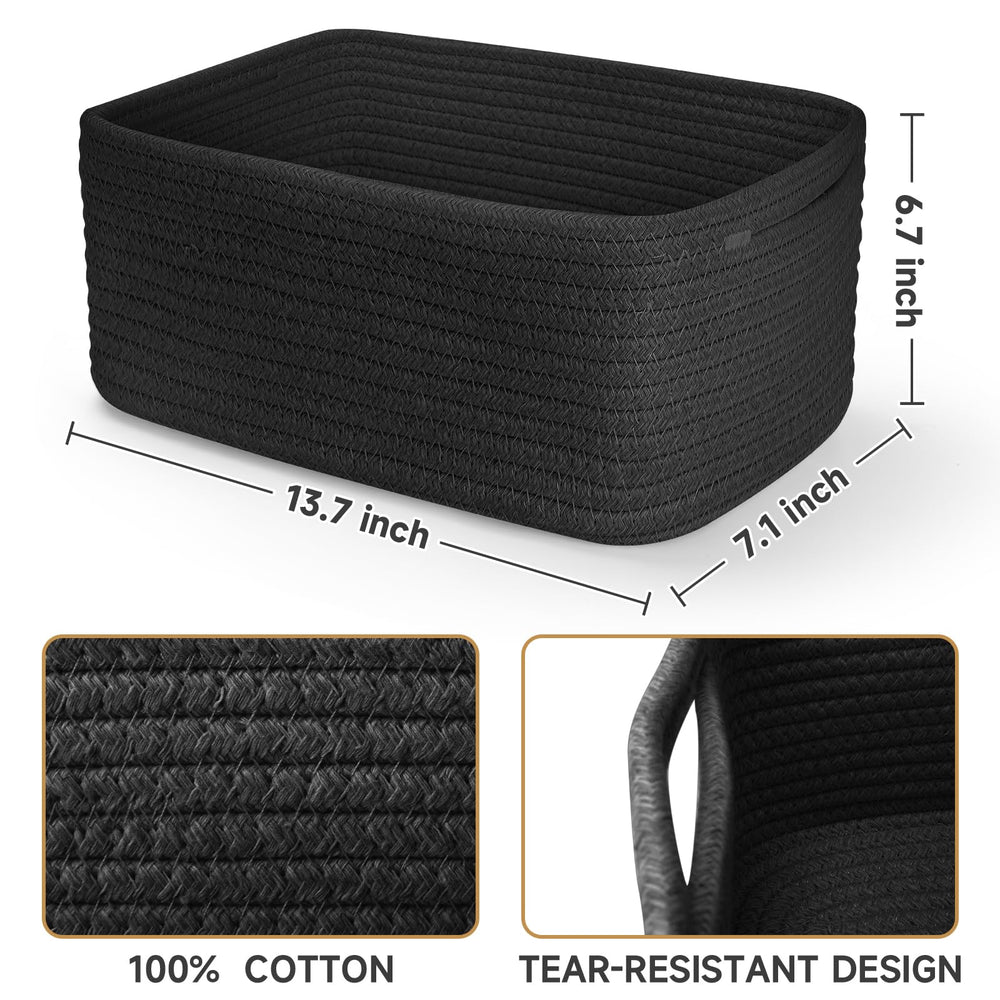 Maxuni cube decorative storage basket enhances room decor.