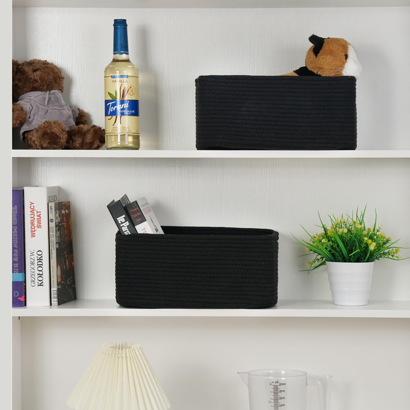 Maxuni gift-ready storage baskets add charm to gift presentations.