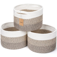 Maxuni small rope basket on a shelf for neat storage and easy access