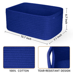 Soft cotton rope material keeps nurseries safe with no sharp edges.