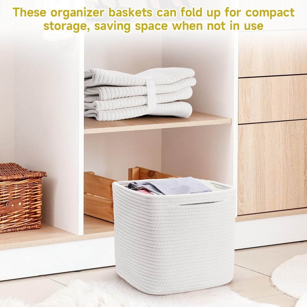 Maxuni basket on shelf demonstrates compact living room storage and decluttering.