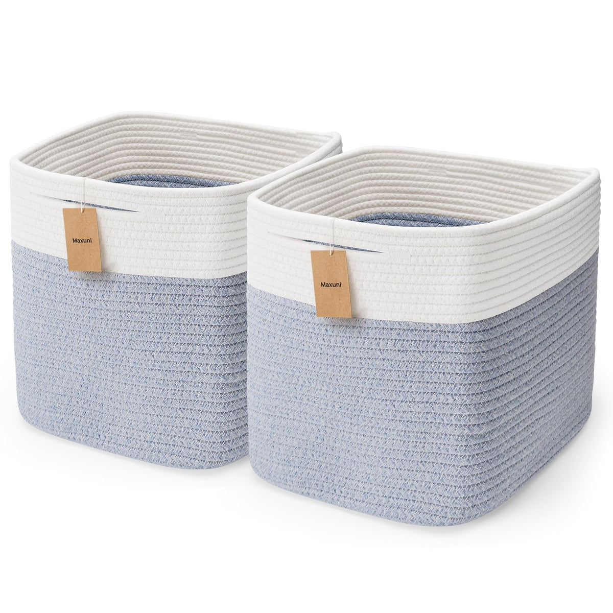 Maxuni Storage Cubes front view with hidden handles for easy carrying.