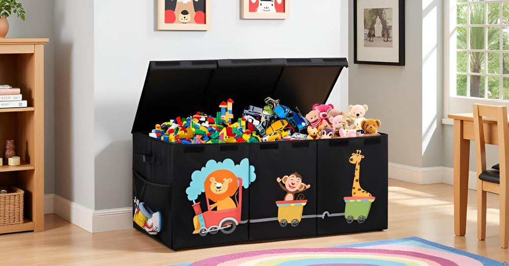 Maxuni XL Toy Box uses durable Oxford fabric for lasting use.