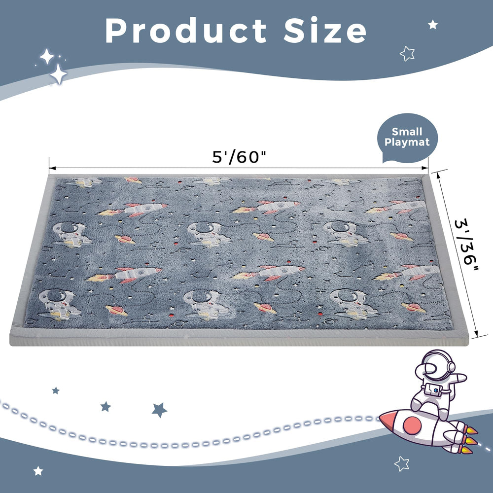 MAXYOYO Baby Play Mat surface in coral velvet feels soft and inviting.