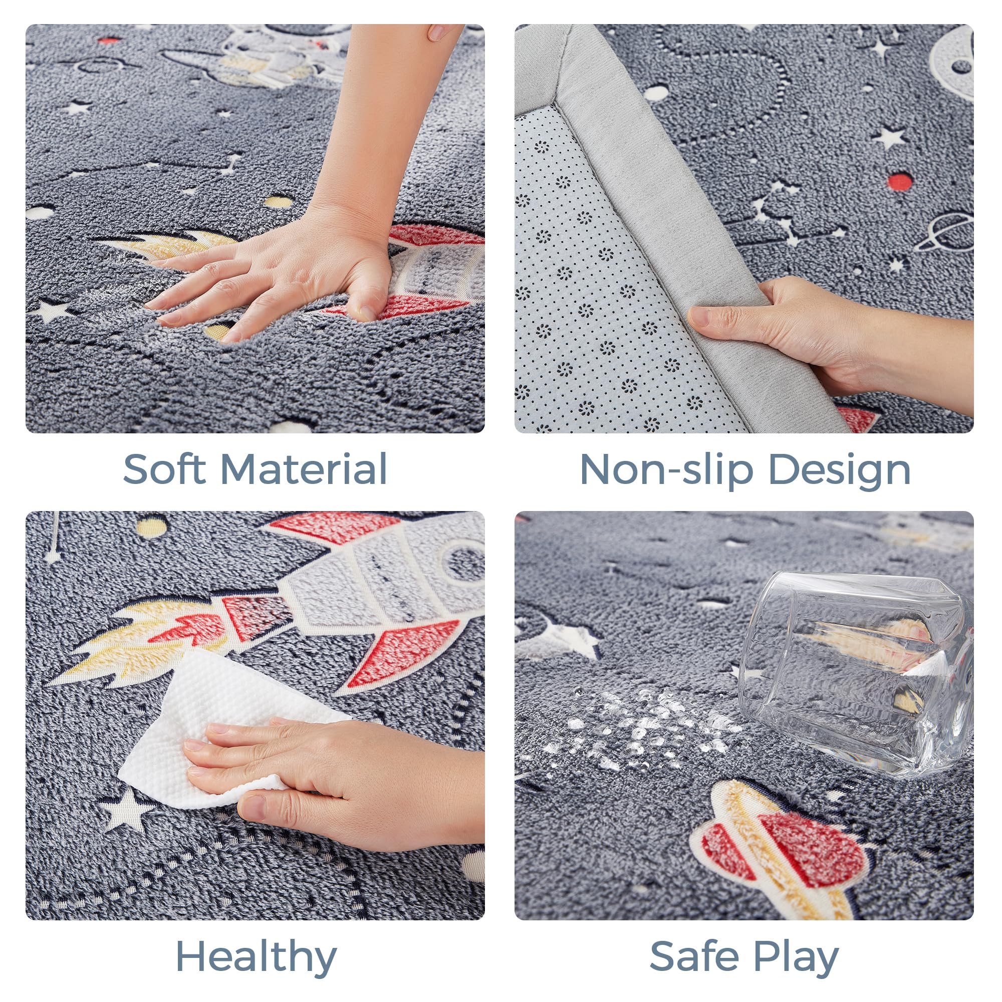 MAXYOYO Baby Play Mat in a living room setup for family time.