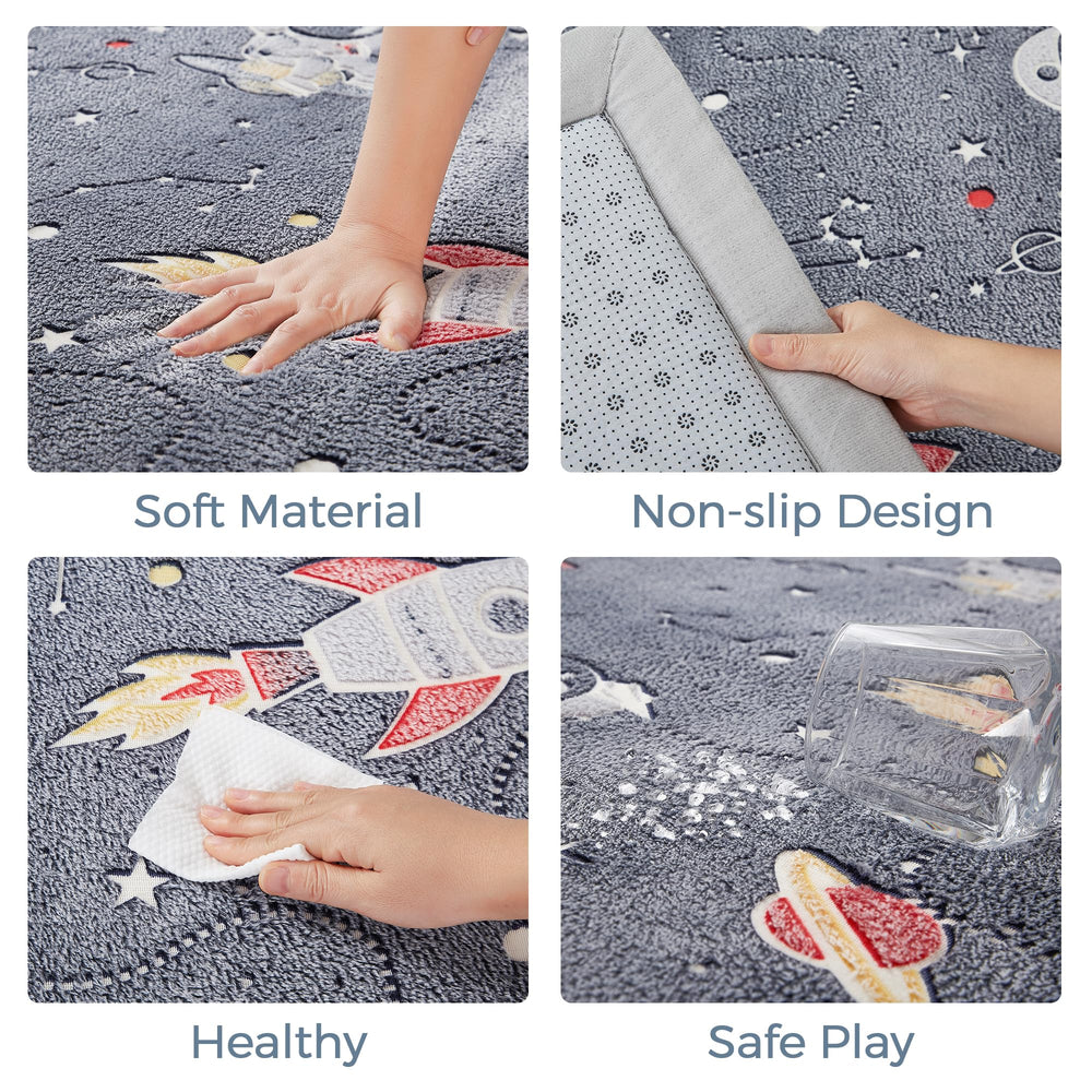 MAXYOYO Baby Play Mat in a living room setup for family time.