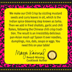 Maya Kaimal Chili Crisp spooned over noodles for flavor boost.