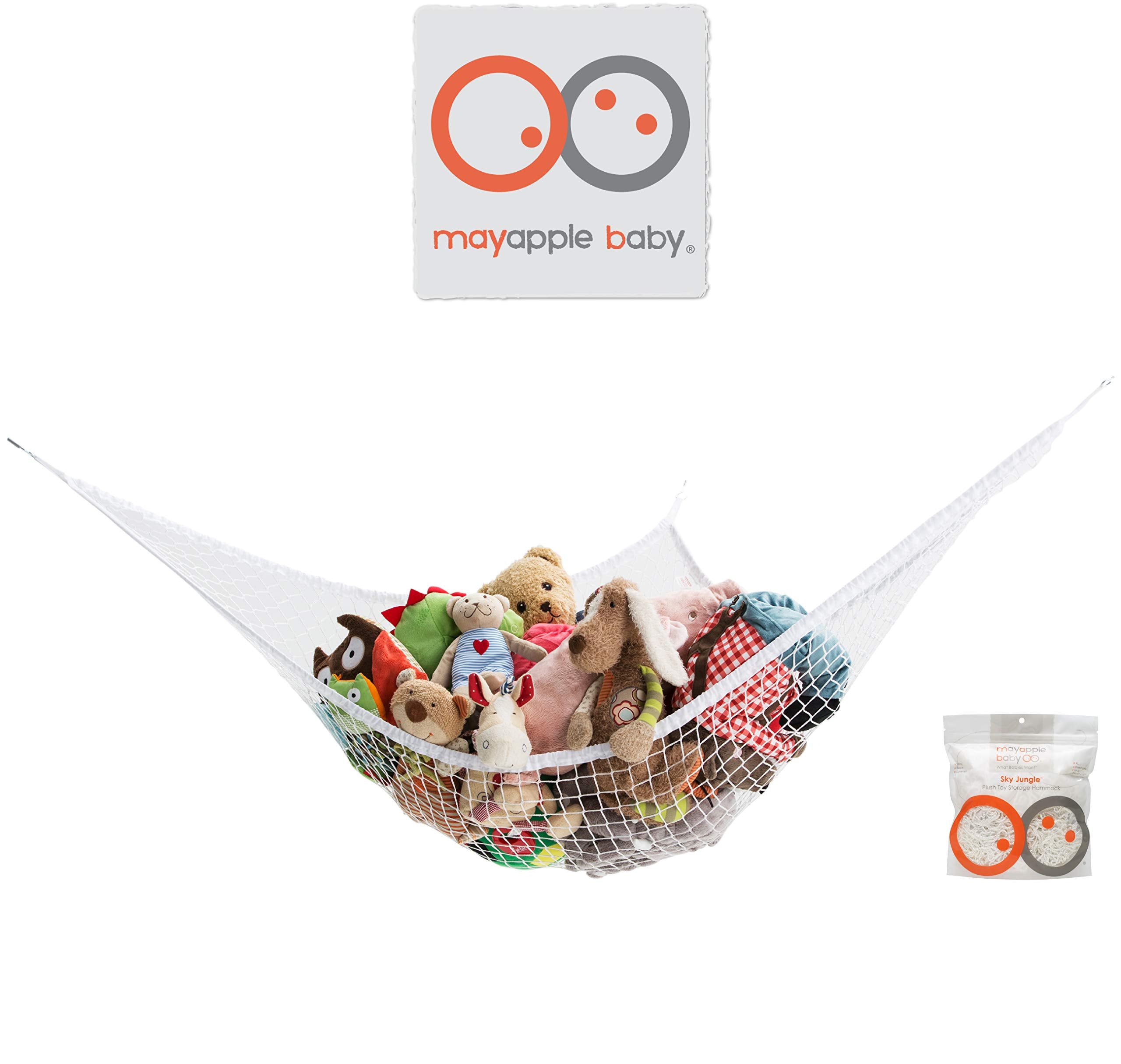 Mayapple Baby see-through mesh provides maximum visibility of stored items.