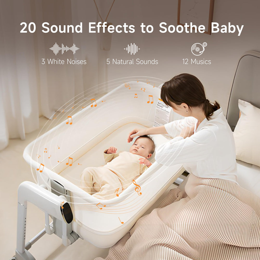 Maydolly Bassinet includes a plush mattress for cozy sleep spaces.