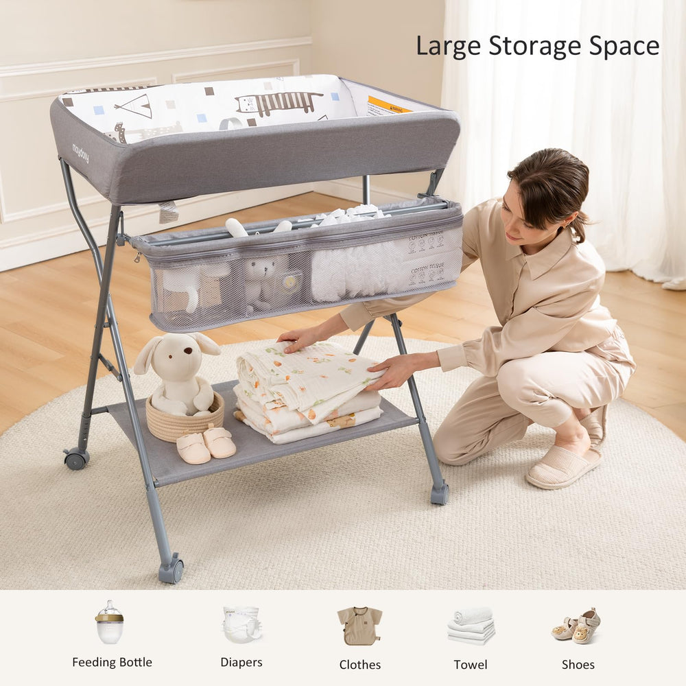 Maydolly drying rack capability adds versatile function to the station.