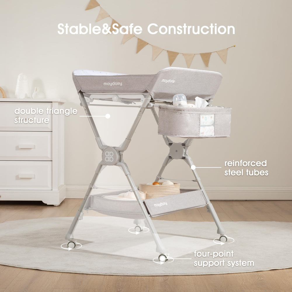 Maydolly two-step folding mechanism for compact storage