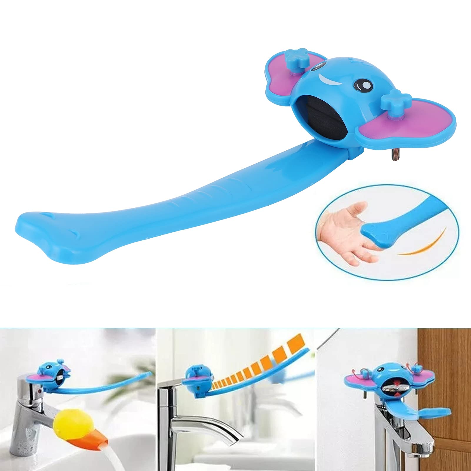 MAYIWO extension head blue close-up, non-toxic material feel.
