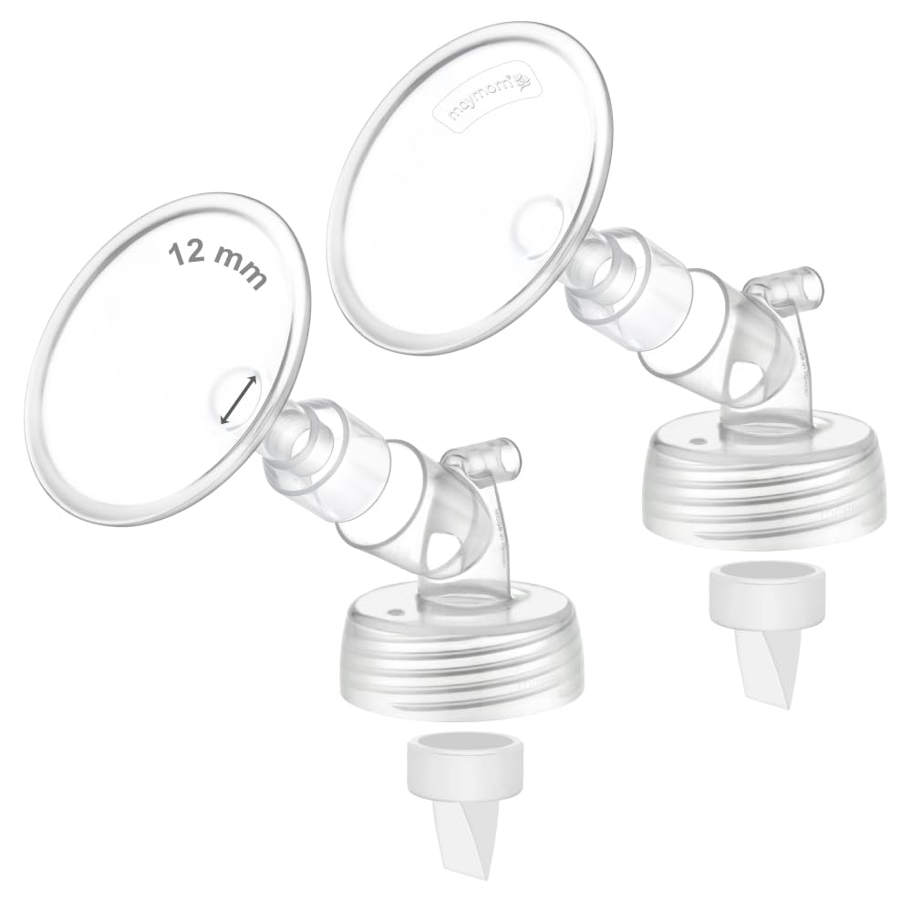 Maymom 12mm shield for Spectra pumps provides a snug seal for comfortable double pumping.