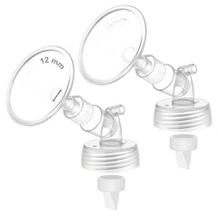 Maymom 12mm shield for Spectra pumps provides a snug seal for comfortable double pumping.