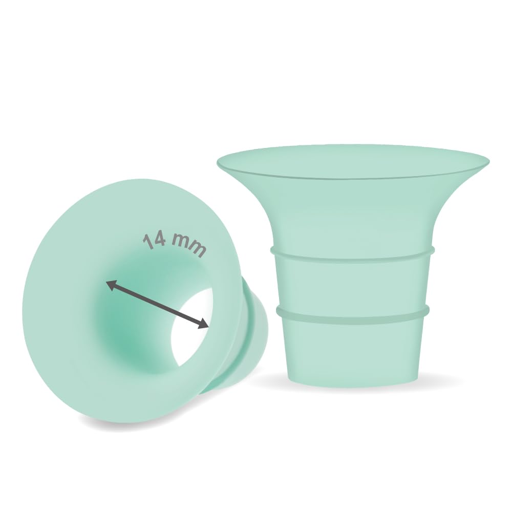 Maymom 14mm flange insert for Elvie, snug fit for hands-free pumping