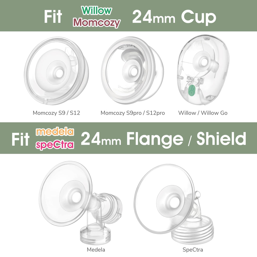 Maymom 14 mm inserts enable handsfree bra compatibility during pumping.