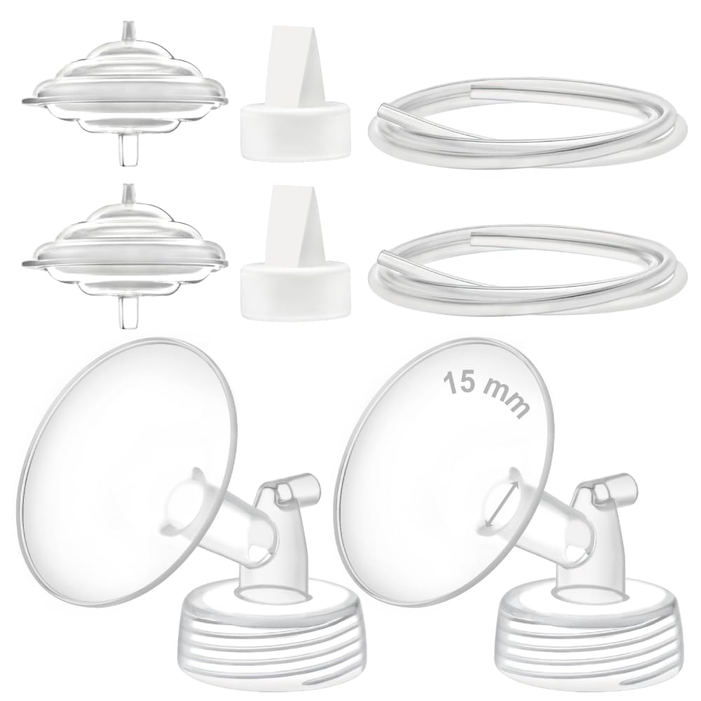Maymom 15mm flange for Spectra pumps, comfortable fit with wide-mouth bottles.