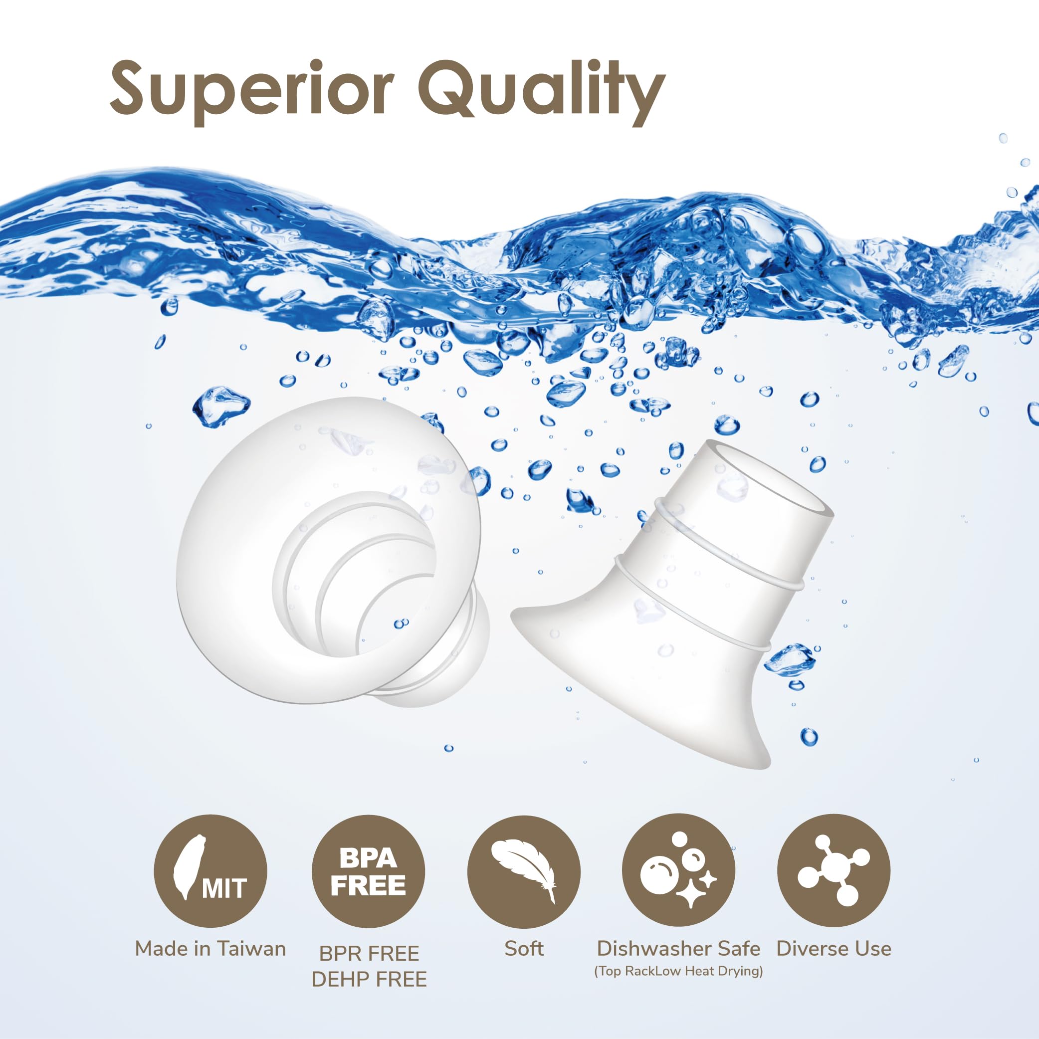 Ameda Mya 24 mm flange fits with Maymom 16 mm insert