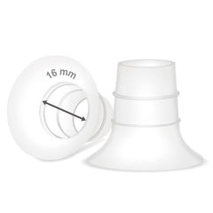 Maymom 16 mm flange insert for Elvie compatibility enhances hands-free pumping