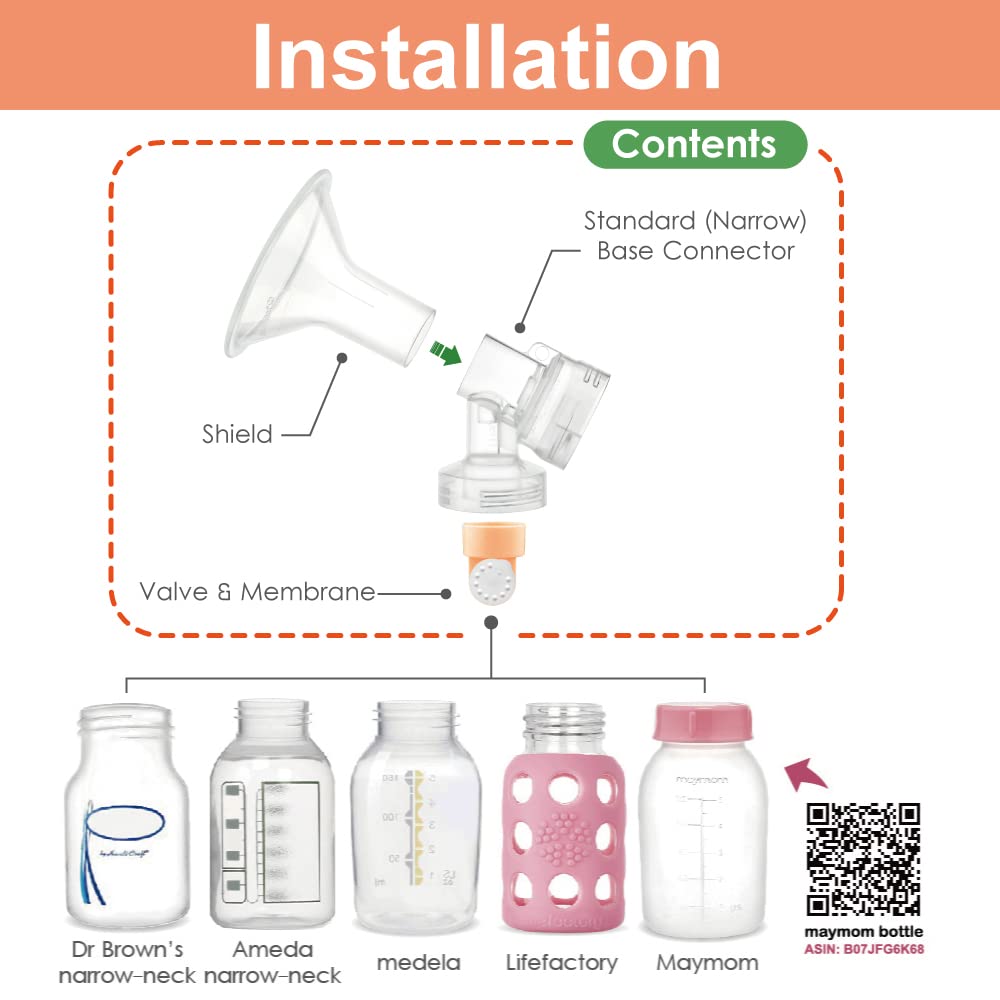 Maymom 17mm 2X BPA-free material image emphasizes safety