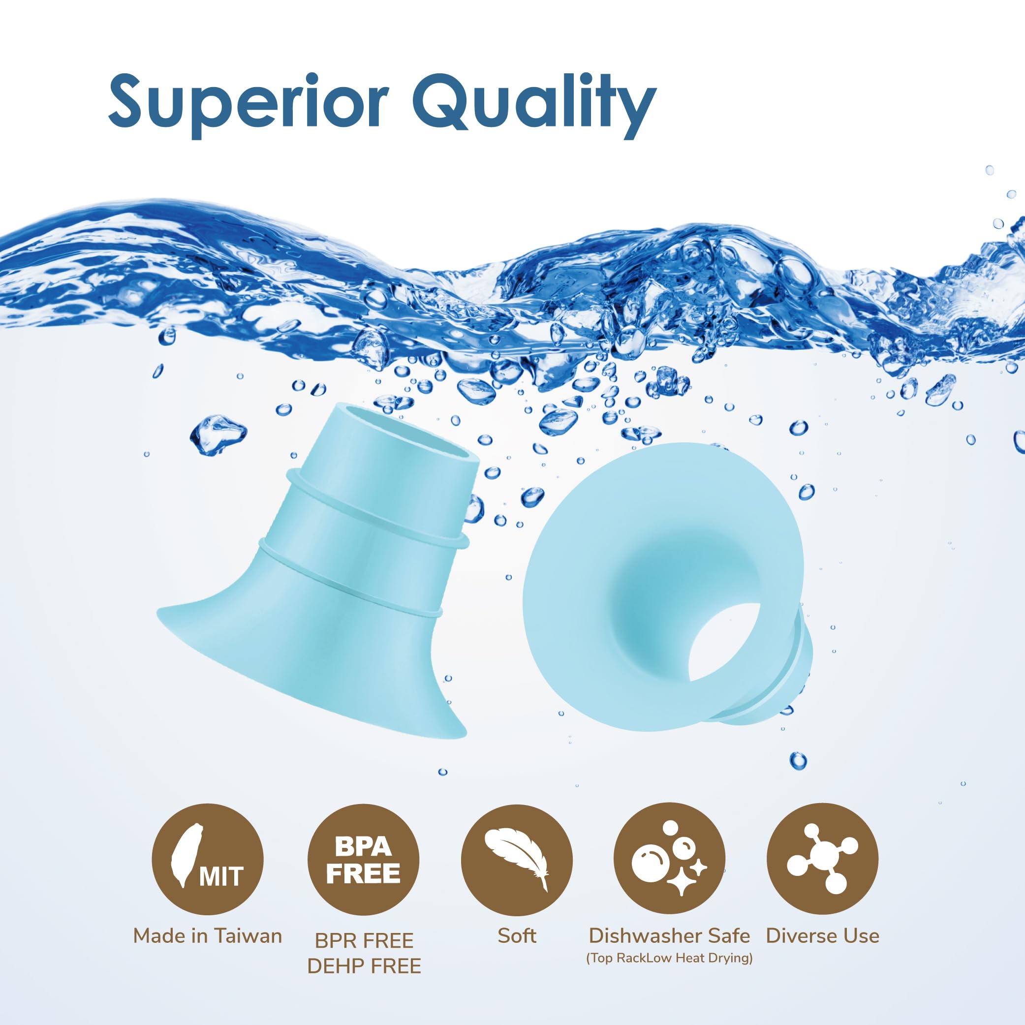 Maymom 17mm silicone insert supports BPA-free pumping accessories