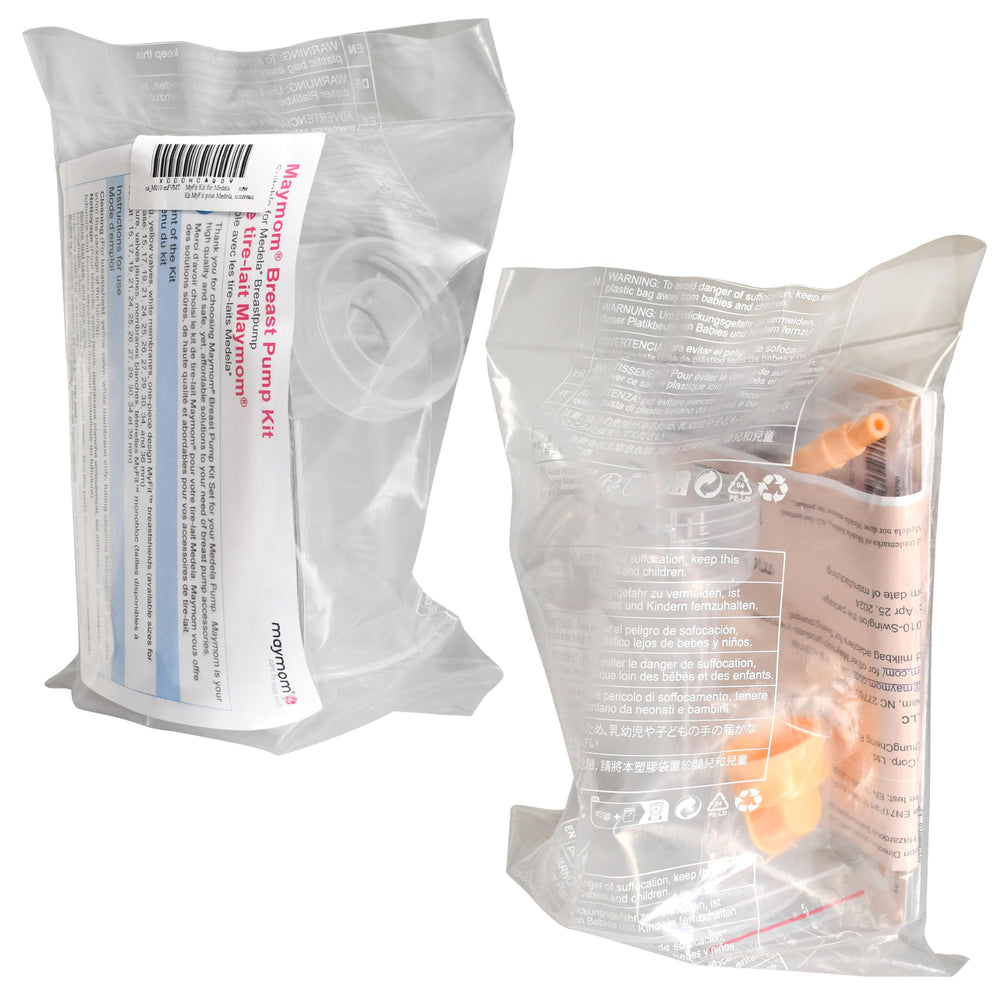 Medium 25mm breastshield from Maymom offering improved comfort during pumping