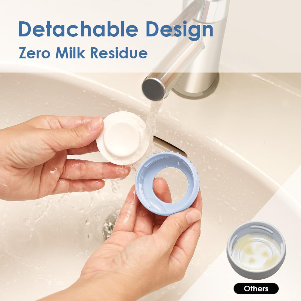Maymom 5-ml marks help track milk age and portion sizes.