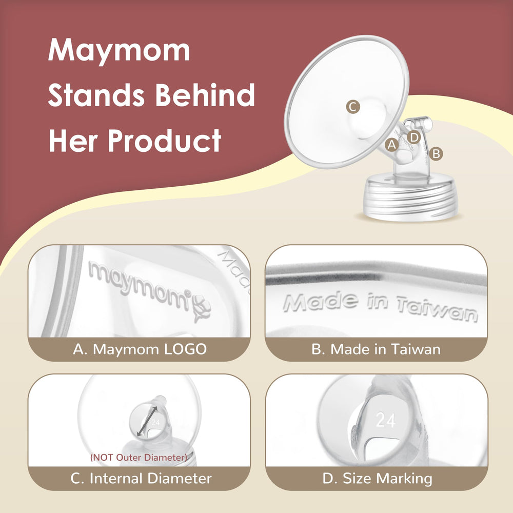 Avent bottle compatibility with Maymom wide-mouth flanges.
