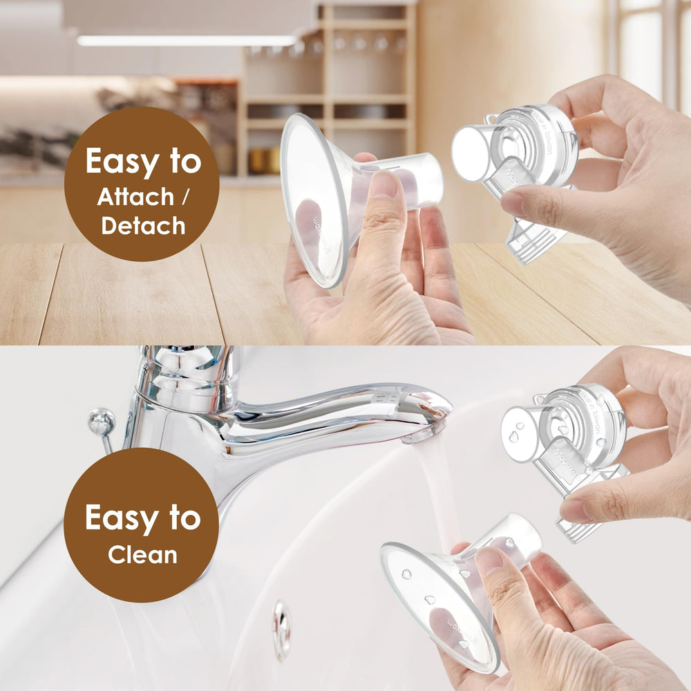 Maymom base connectors secure the shield system to the bottle