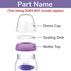 Maymom bottle top for wide-mouth bottles demonstrates compatibility and reliable sealing