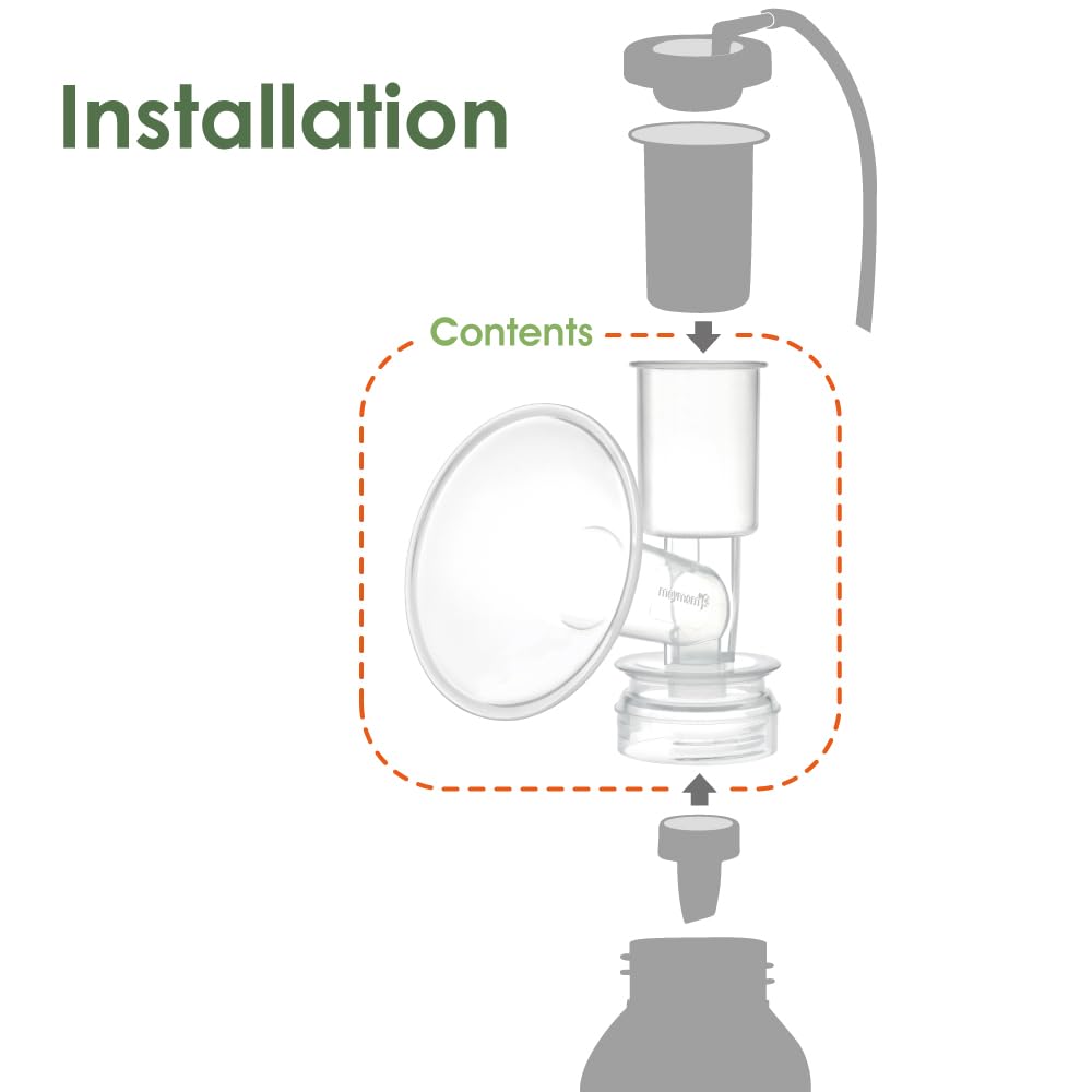 Maymom BPA-free PP material keeps pumping light and safe