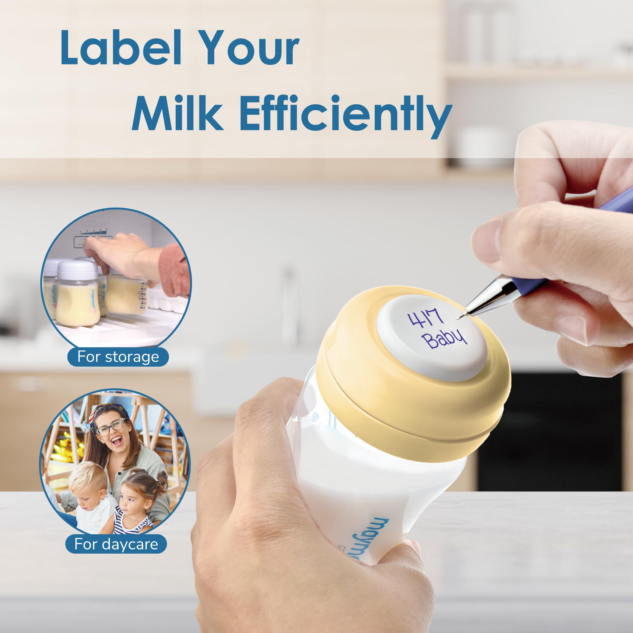 Maymom BPA-free PP and silicone construction for safer bottle components