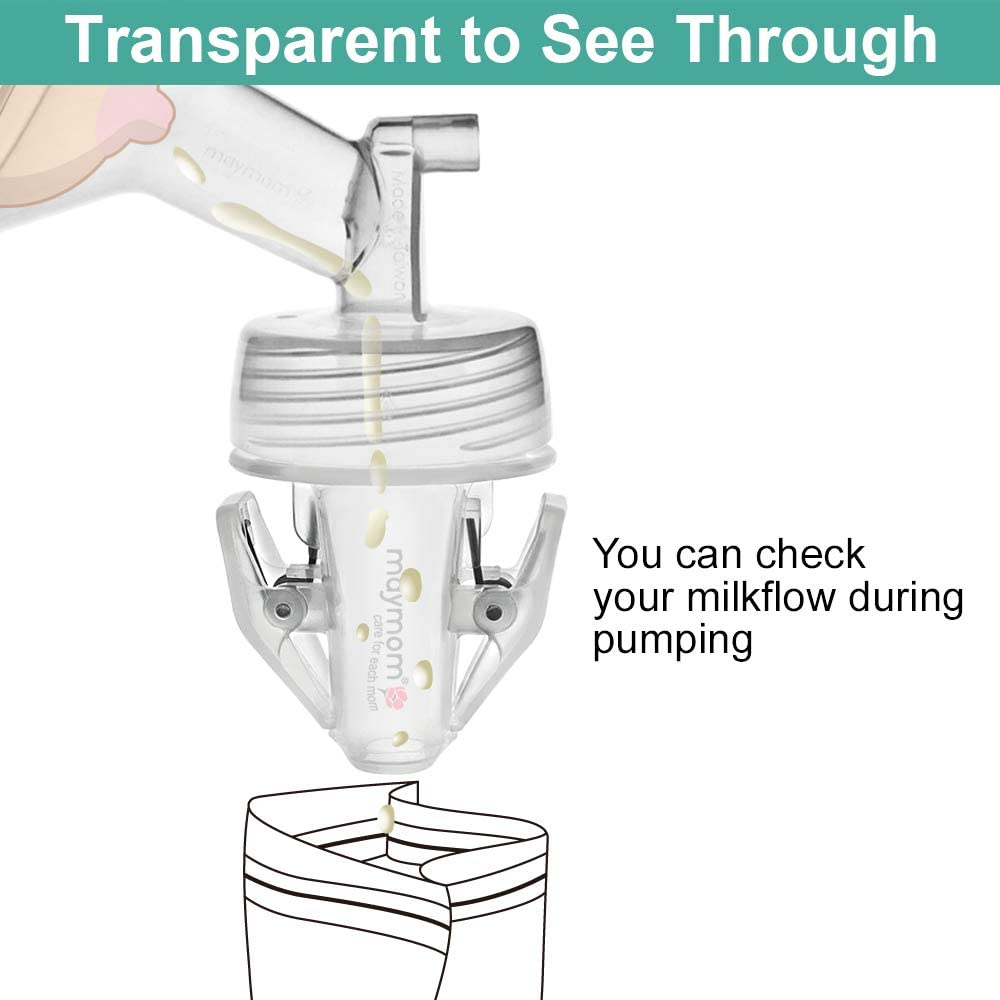 Maymom BPA-free PP with stainless steel spring provides durable, safe attachment