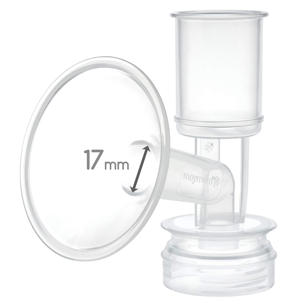 Maymom 17mm breast shield XS fits Ameda pumps for comfort