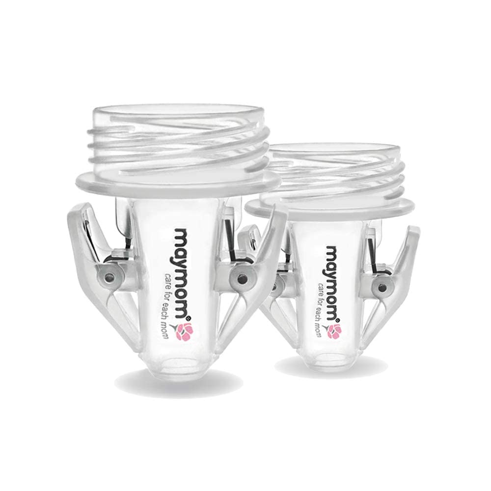 Maymom breastmilk bag adapter fits Avent and Spectra wide-mouth flanges for smooth pumping