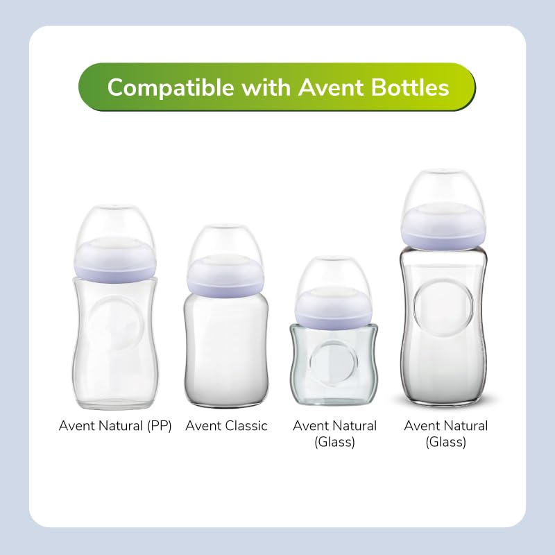 Maymom collar ring set for Avent Natural bottle with four rings