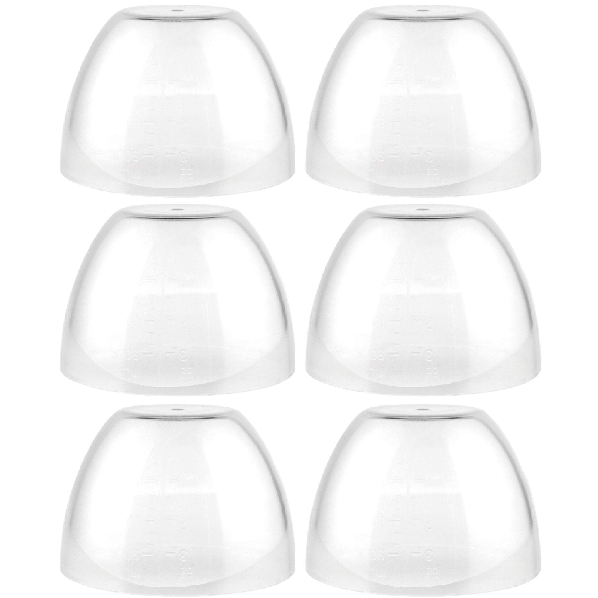 Maymom dome cap for Avent Natural screw ring—6-pack, compact packaging