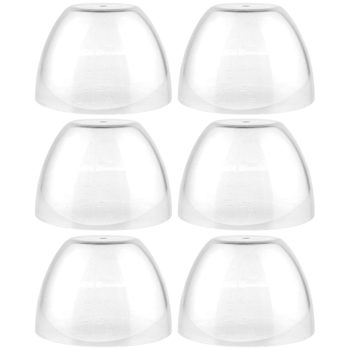 Maymom dome cap for Avent Natural screw ring—6-pack, compact packaging