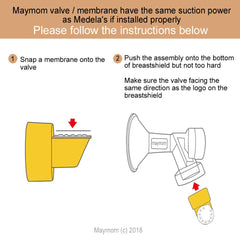 Maymom membranes compatible with Classic Symphony help preserve pump fit