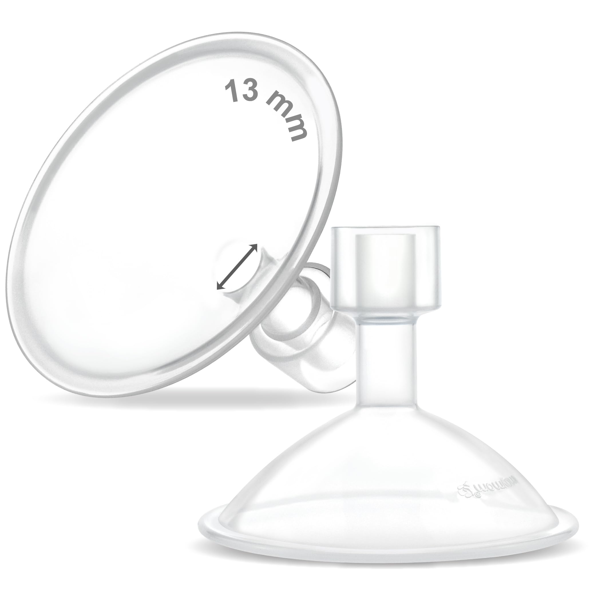 Maymom MyFit Crater 13mm two-piece breastshield for comfortable pumping fit