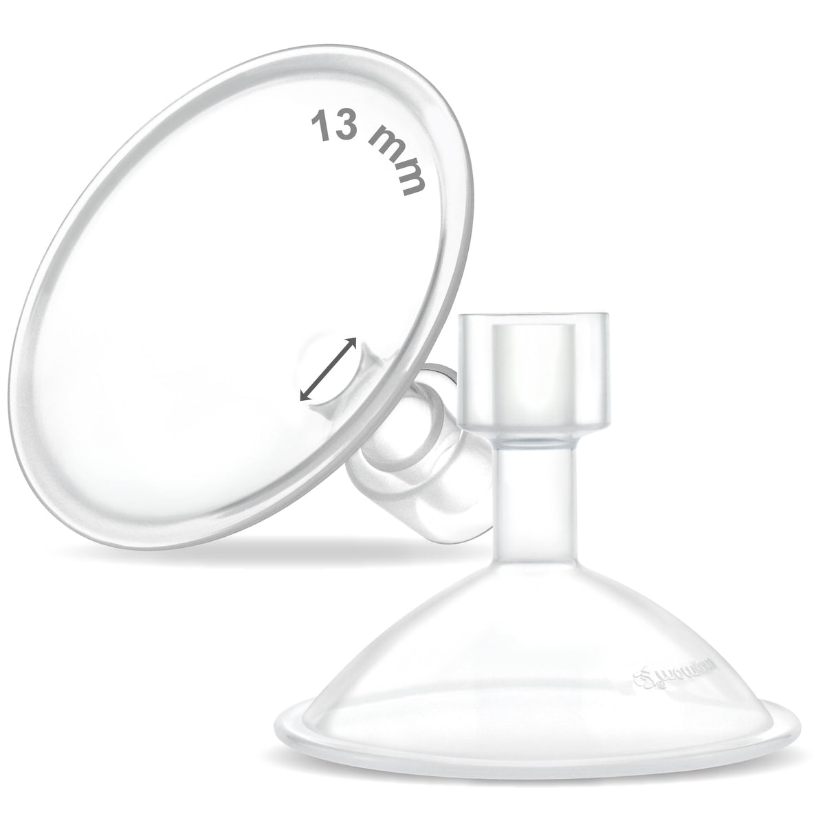 Maymom MyFit Crater 13mm two-piece breastshield for comfortable pumping fit